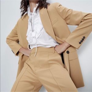 NWT Zara Camel Oversized Blazer